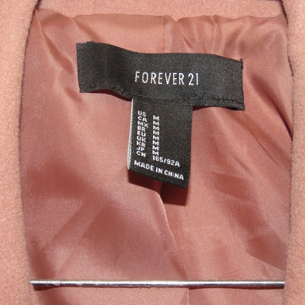 Forever 21 Wool Coat M View 3
